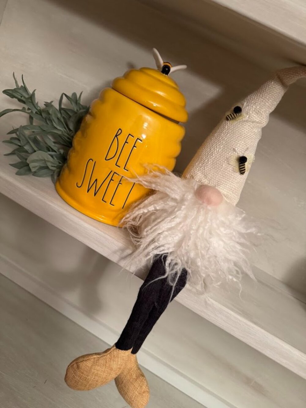 Adorable Gnome w/Bumble Bees